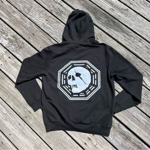 Unisex Capita Black Skull Skate Snowboard Hoodie Long Sleeve Size Medium